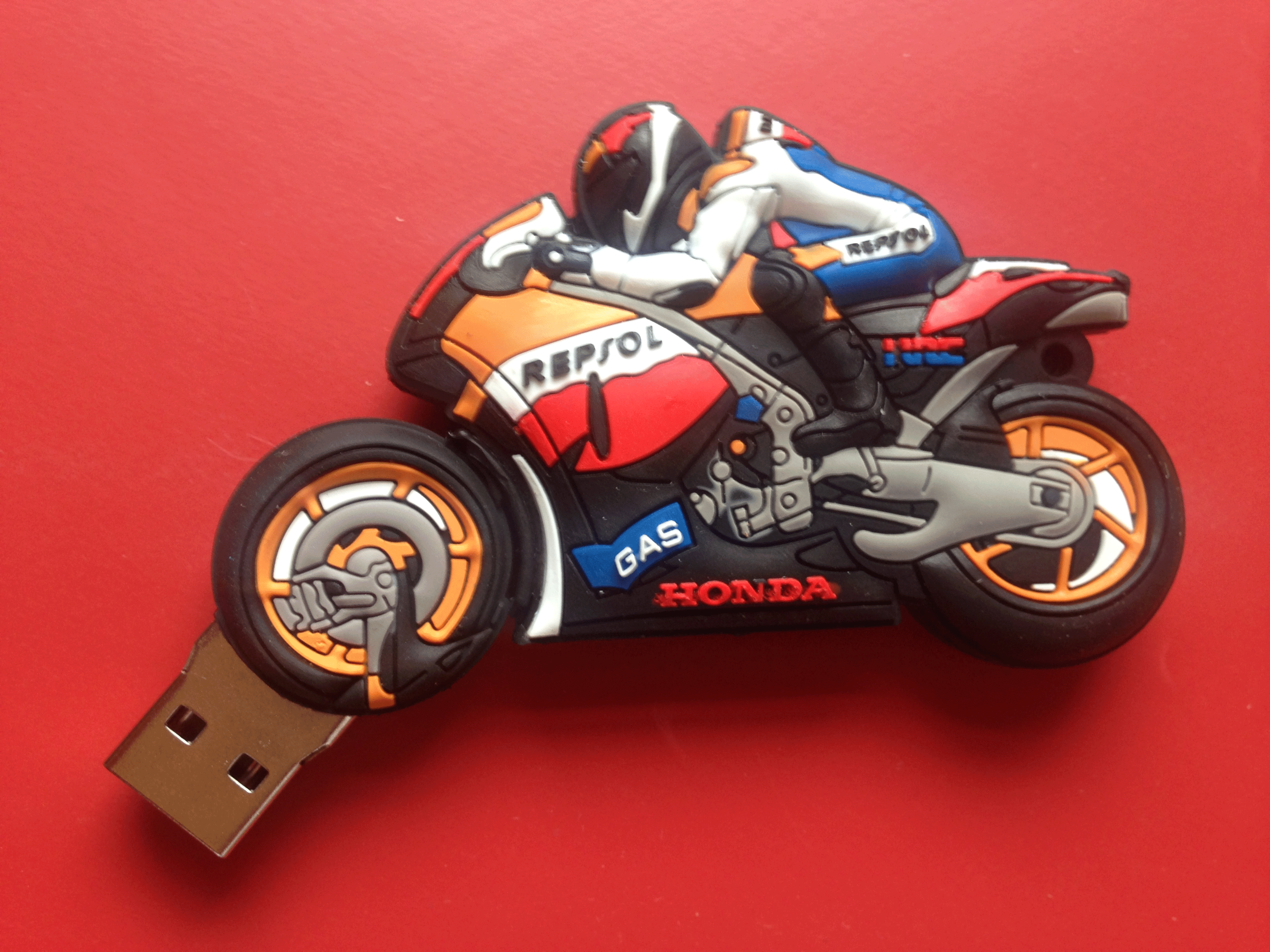 Motorbike Red Gold