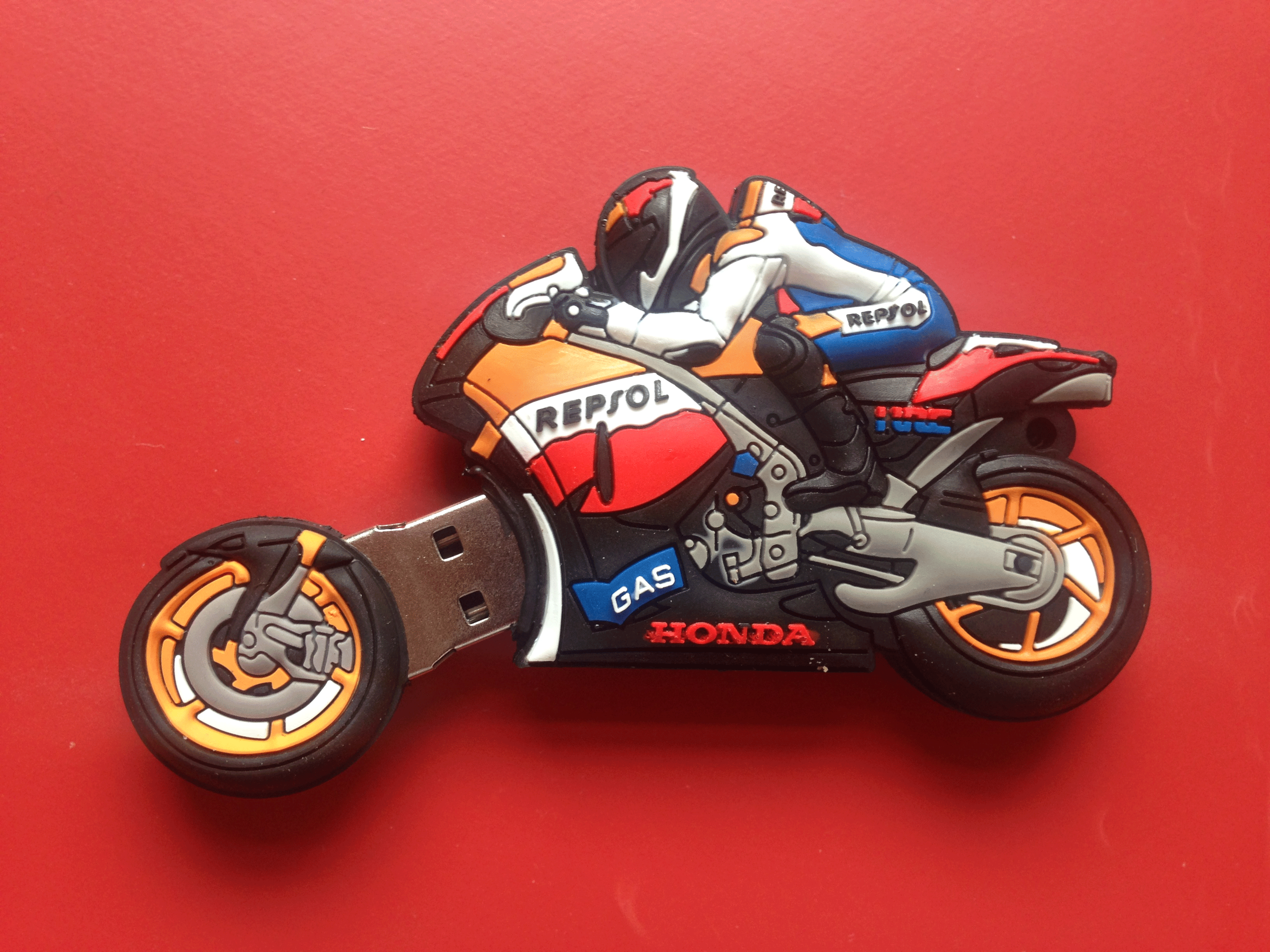 Motorbike Red Gold